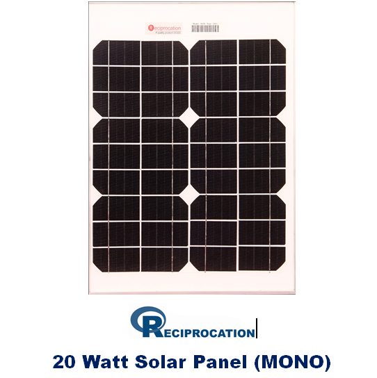 20 Watt Solar Panel (MONO)